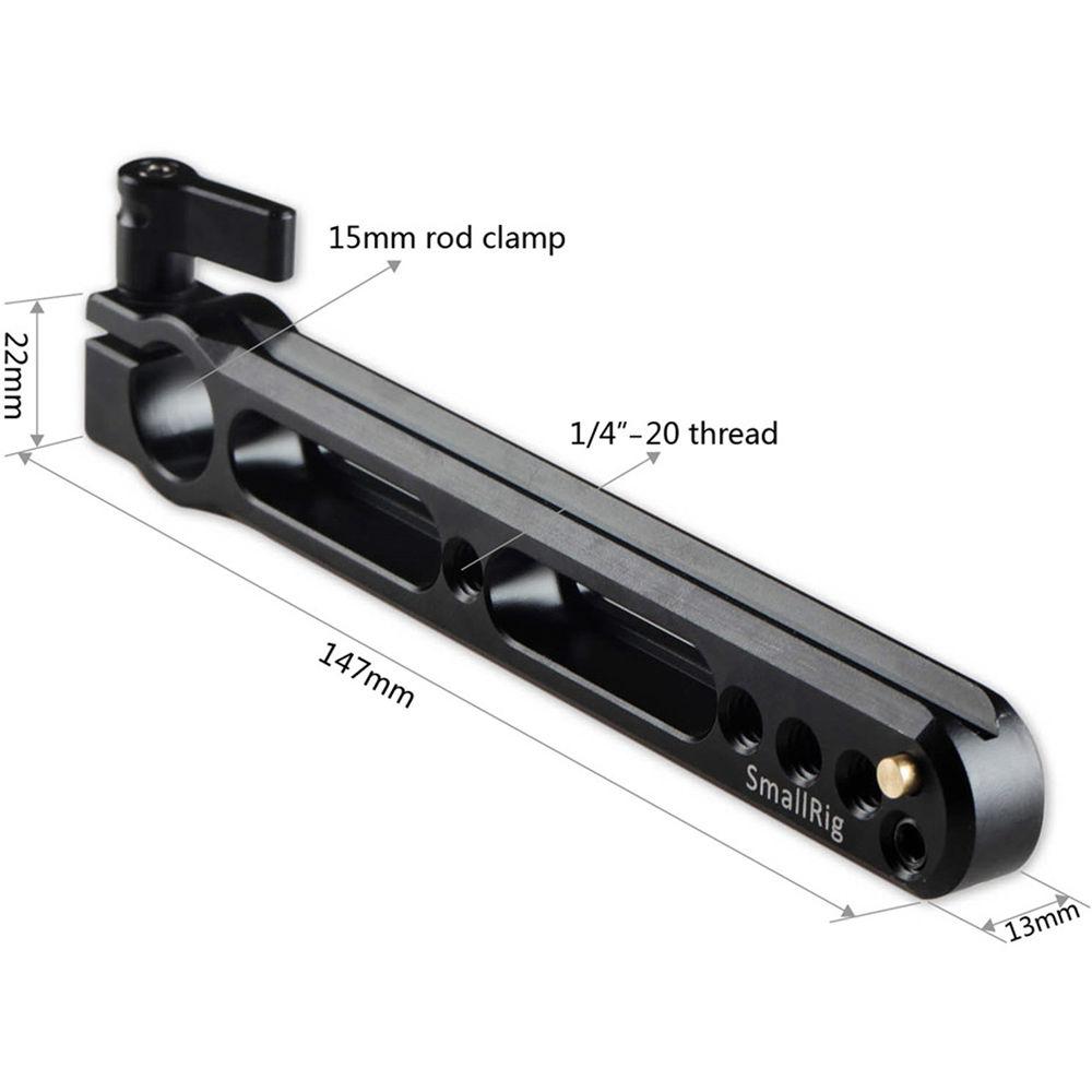 SmallRig Safety NATO Rail with 15mm Rod Clamp