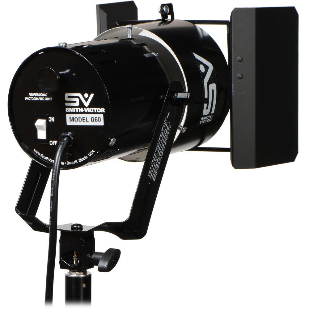 Smith-Victor Q60-SG 600 Watt Quartz Light with 2 Leaf Barndoors