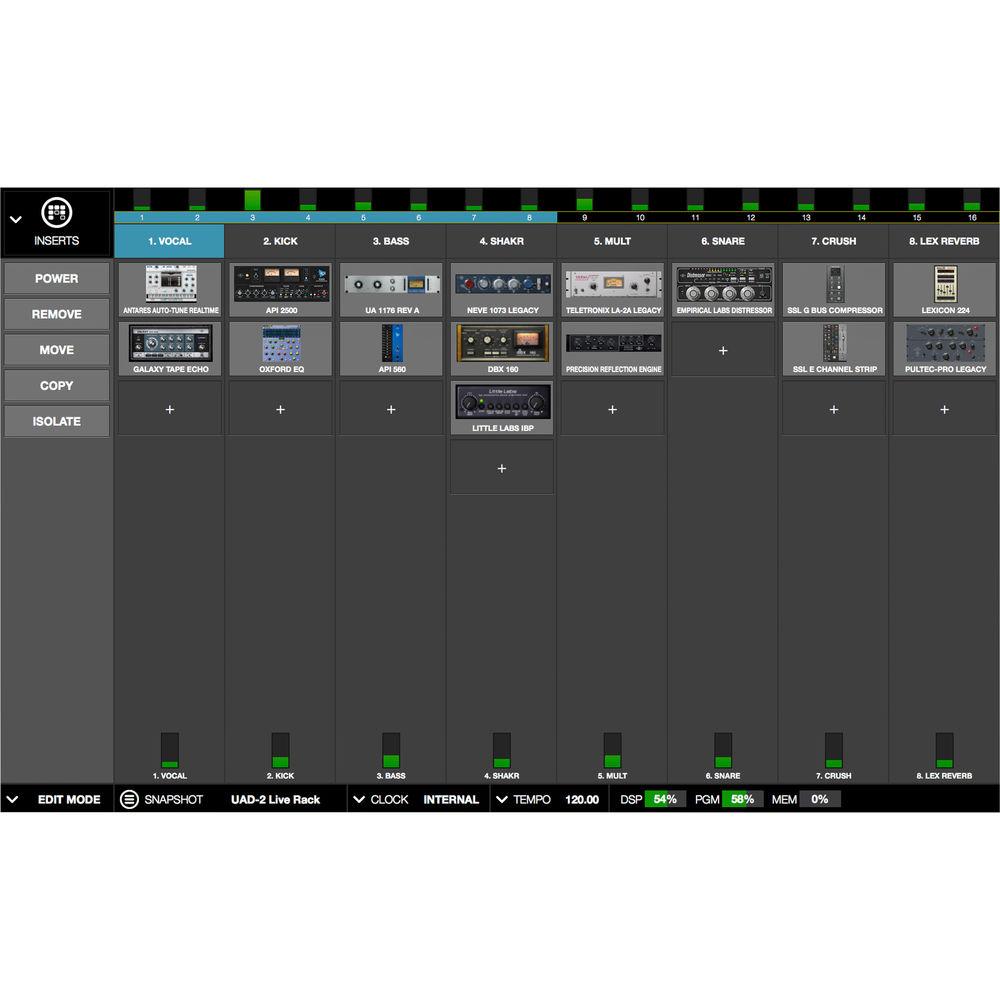 Universal Audio UAD-2 Live Rack Core Rackmount 16-Channel MADI Effects Processor with UAD Powered Plug-Ins