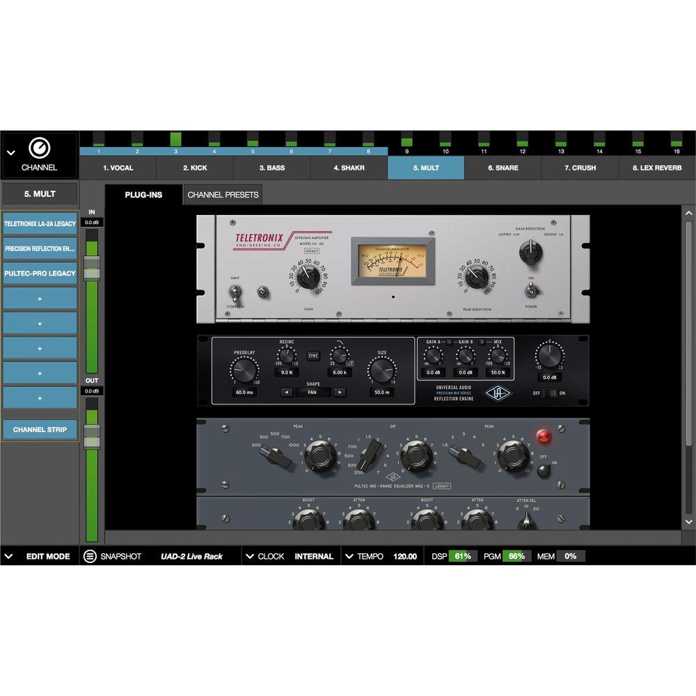 Universal Audio UAD-2 Live Rack Core Rackmount 16-Channel MADI Effects Processor with UAD Powered Plug-Ins