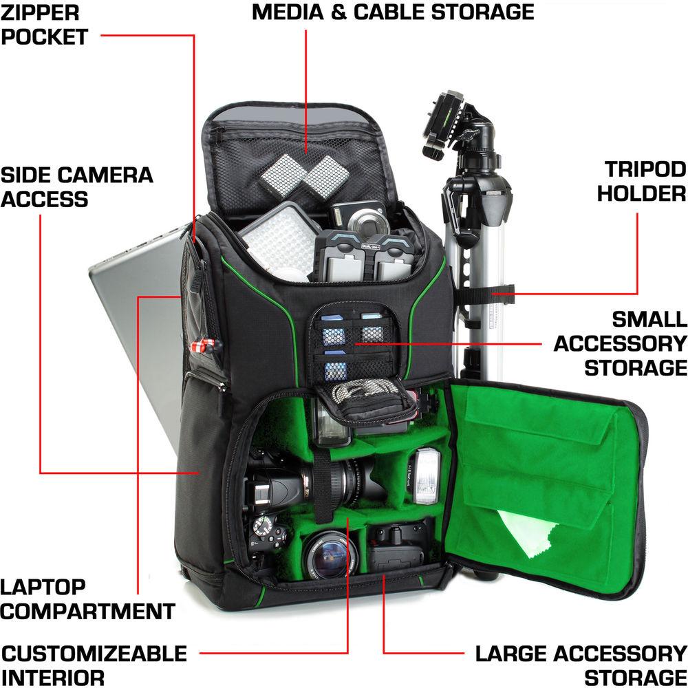 USA GEAR S17 DSLR Camera Backpack