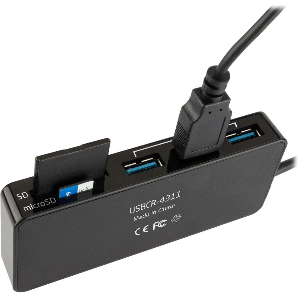 Xcellon 3-Port USB 3.0 Type-C Hub and SD Card Reader