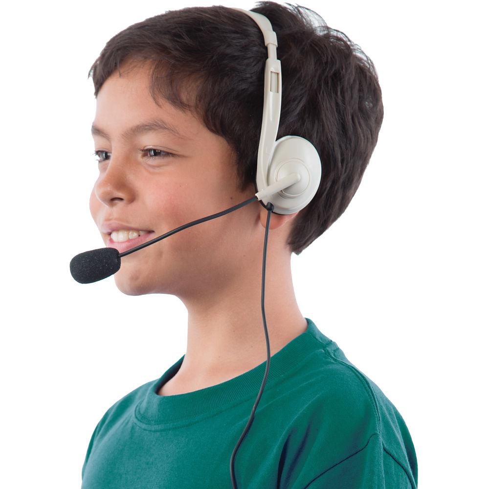 Califone Multimedia Stereo Headset With USB Plug 10 Pack - Without Case