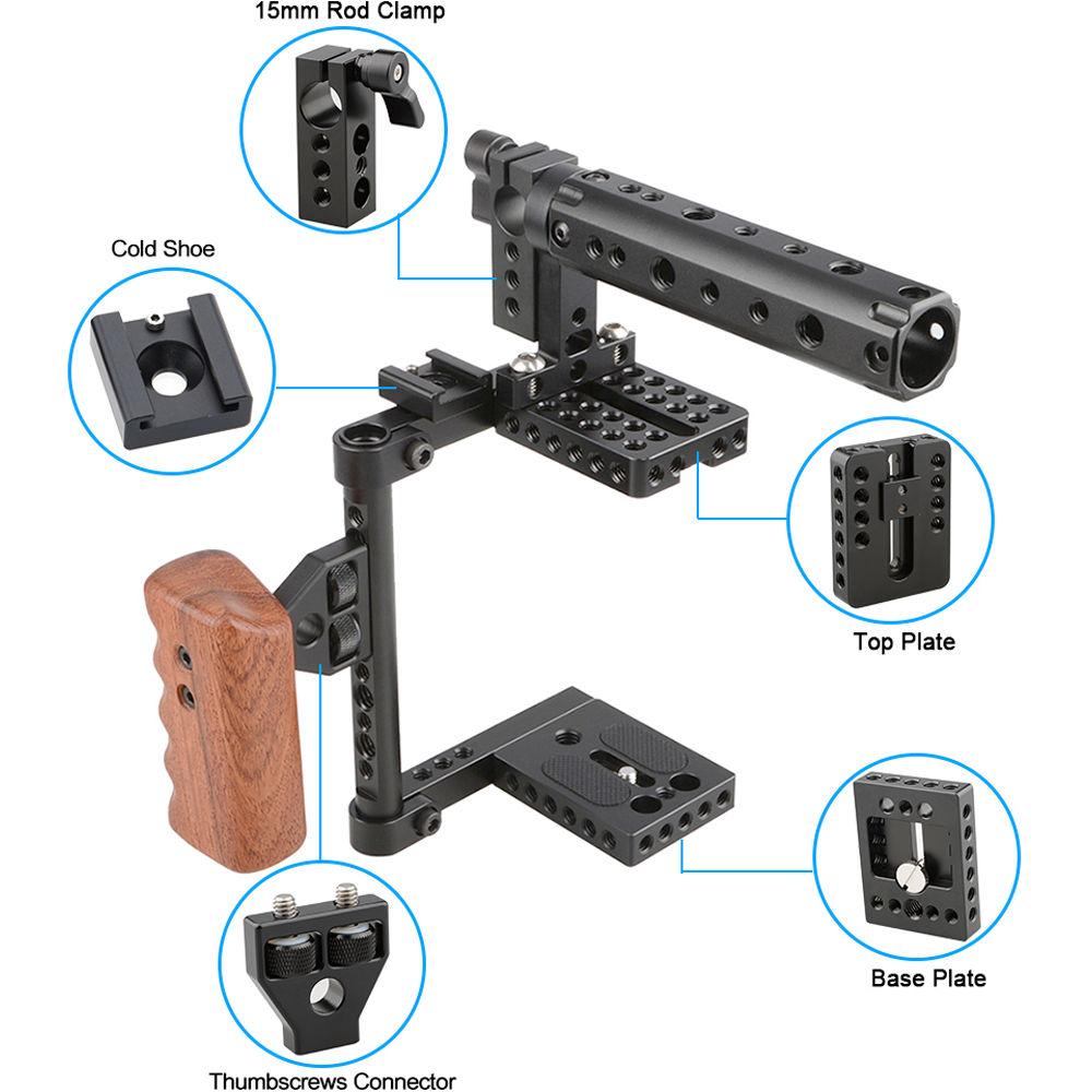 CAMVATE Camera Cage With Top And Left-Side Handle