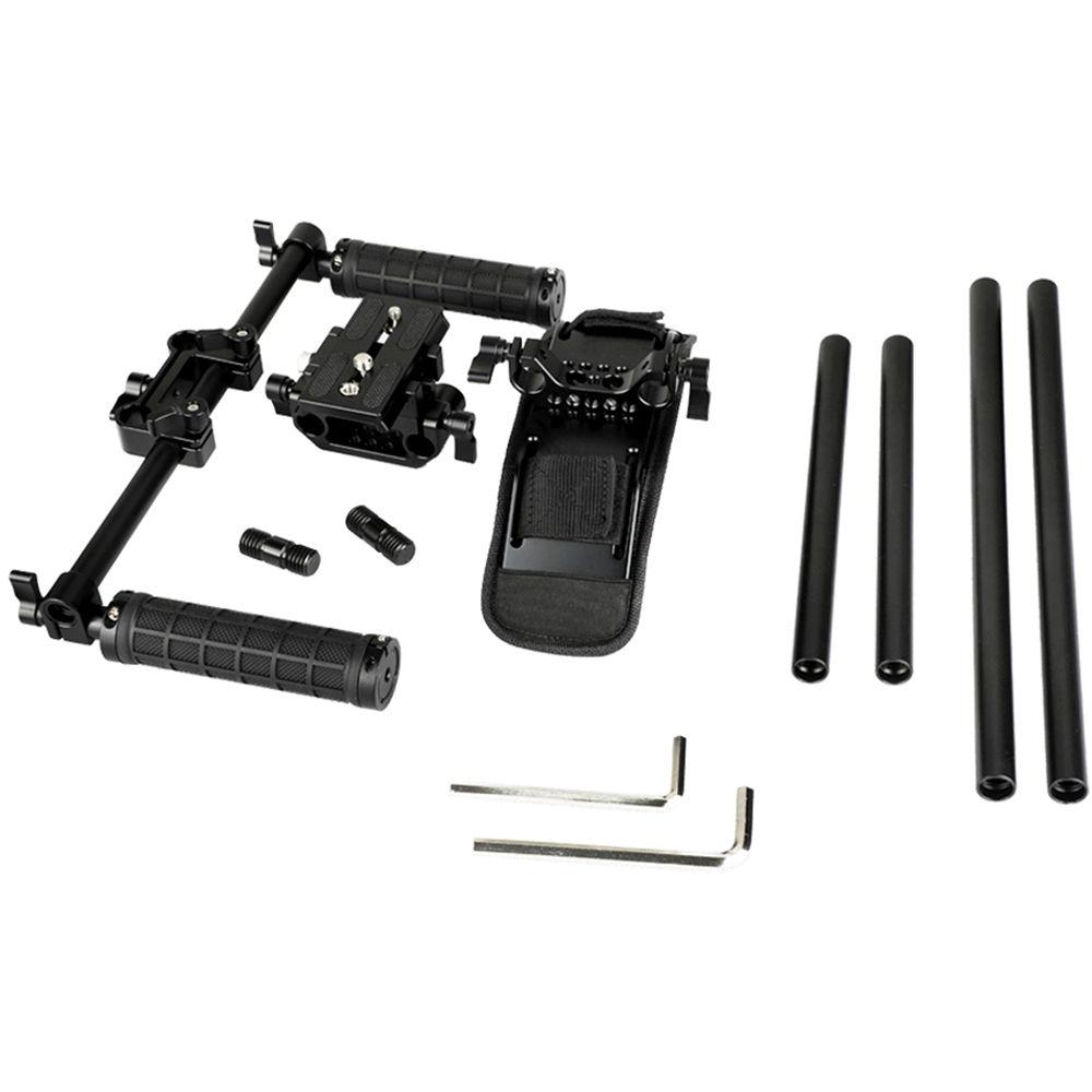 CAMVATE Dslr Shoulder Mount Rig Dual Handgrip Support Kit