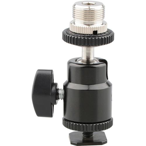 CAMVATE Mini Ball Head Shoe Mount with 5 8"-27 Thread Adapter