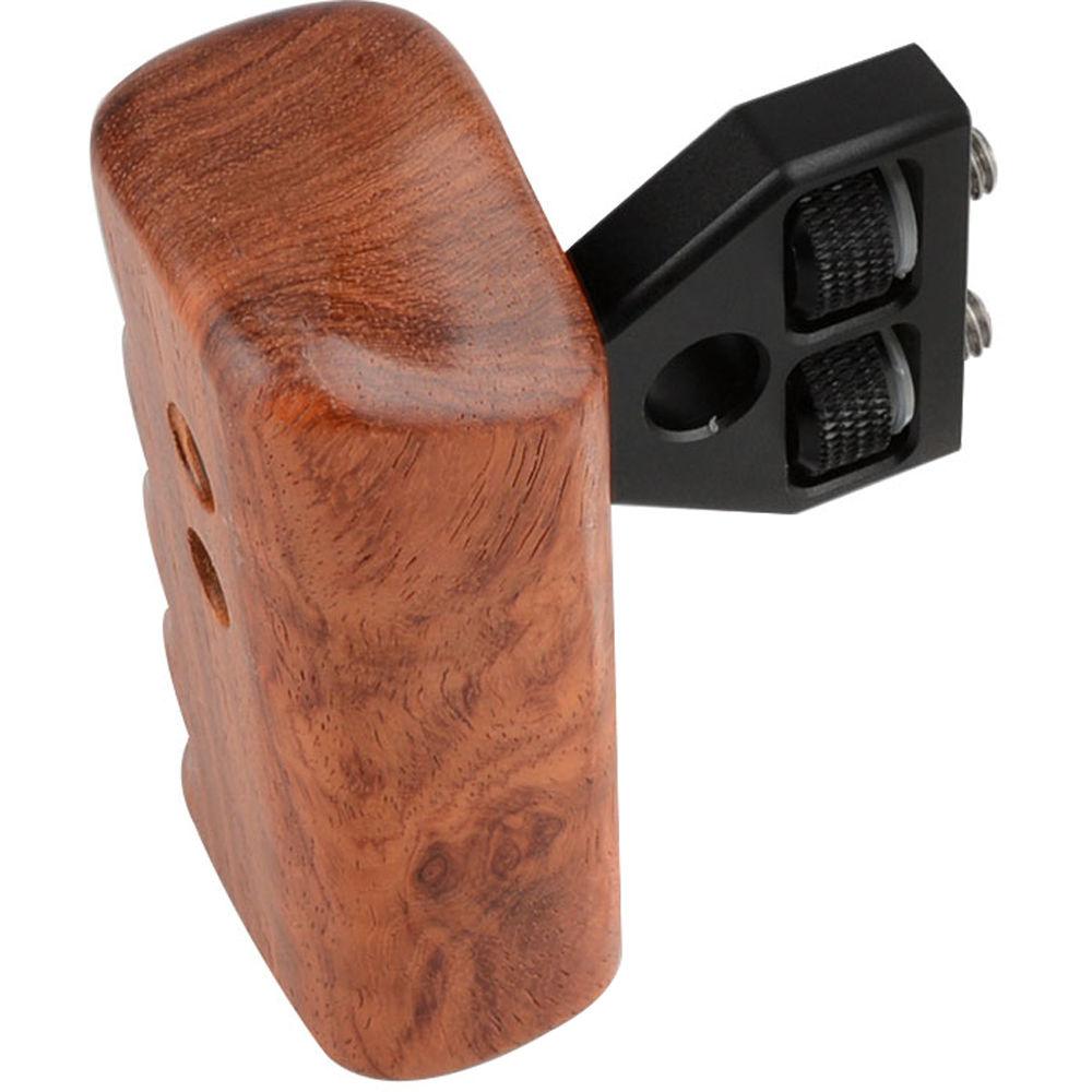CAMVATE Wood Handgrip for DV Video Camera Cage