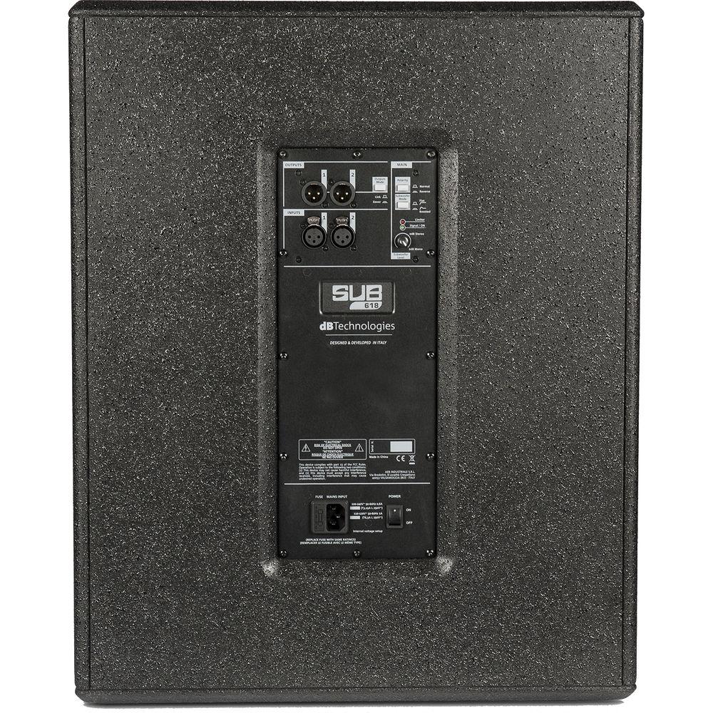 dB Technologies SUB 618 Bass-Reflex 1200W 18" Active Subwoofer