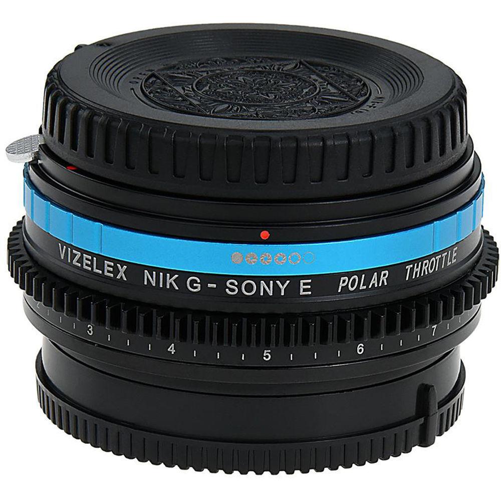 FotodioX Nikon F Lens to Sony E-Mount Camera Vizelex Polar Throttle Adapter
