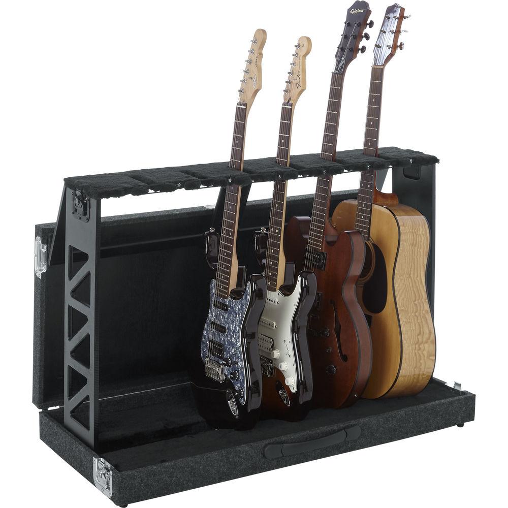 Gator Cases Compact Rack Style 6 Guitar Stand That Folds Into Case