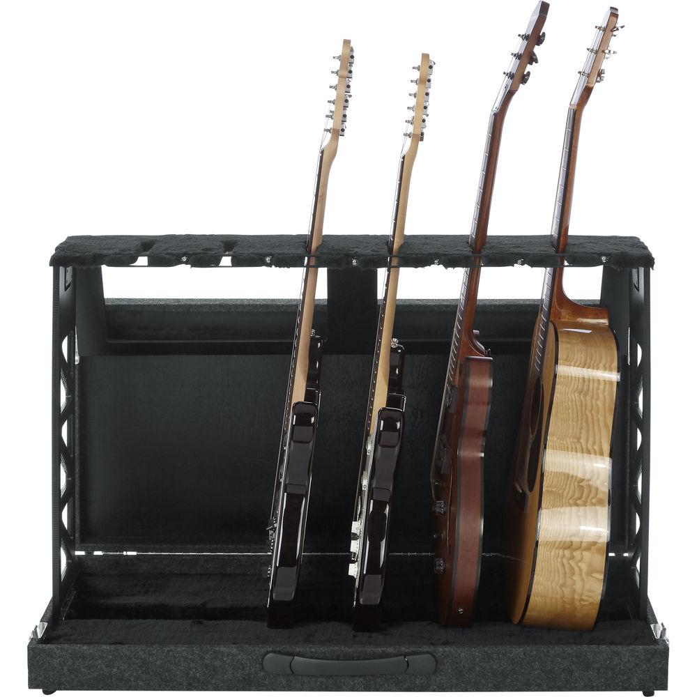 Gator Cases Compact Rack Style 6 Guitar Stand That Folds Into Case