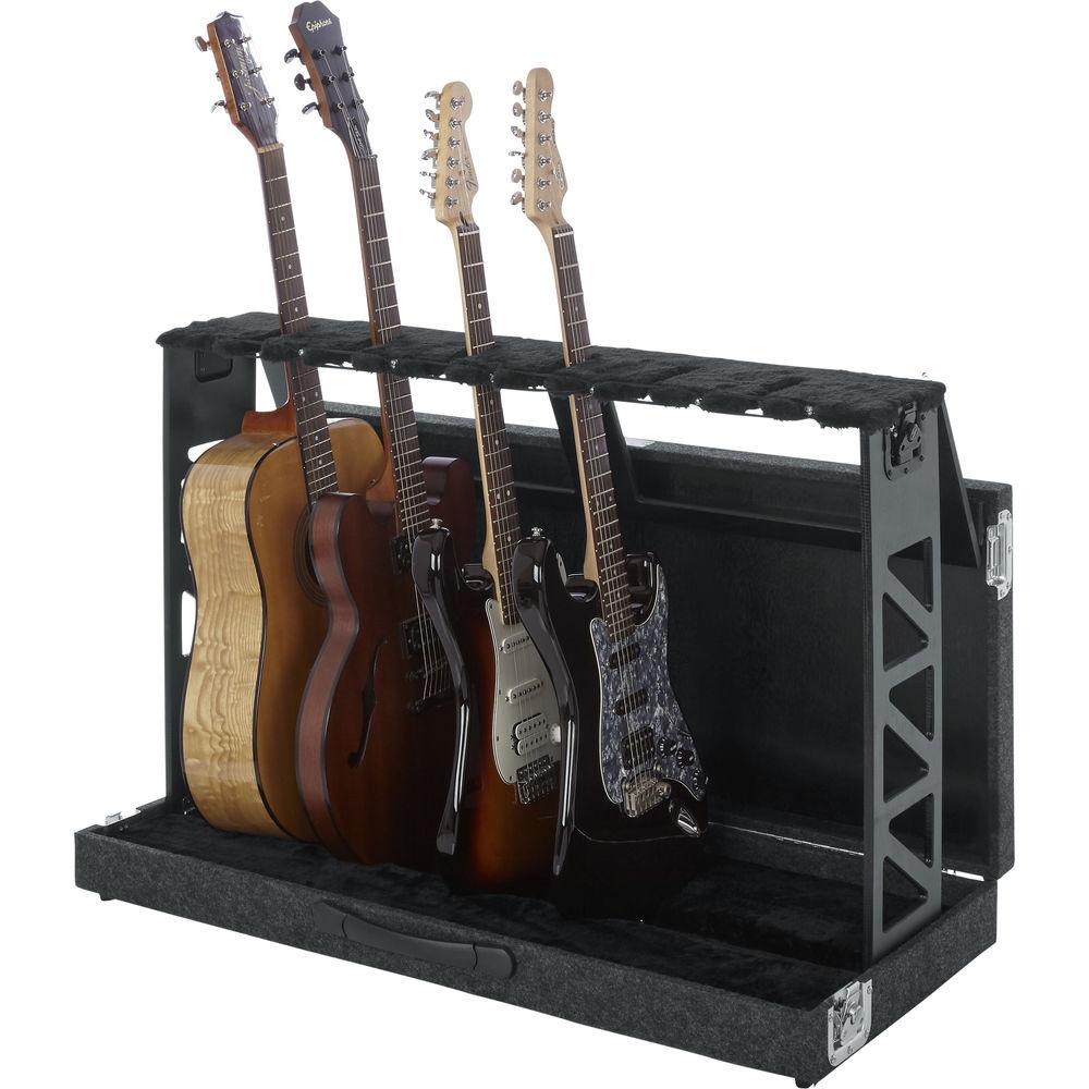 Gator Cases Compact Rack Style 6 Guitar Stand That Folds Into Case