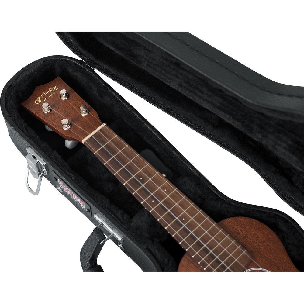 Gator Cases Hard-Shell Wood Case for Soprano Ukulele