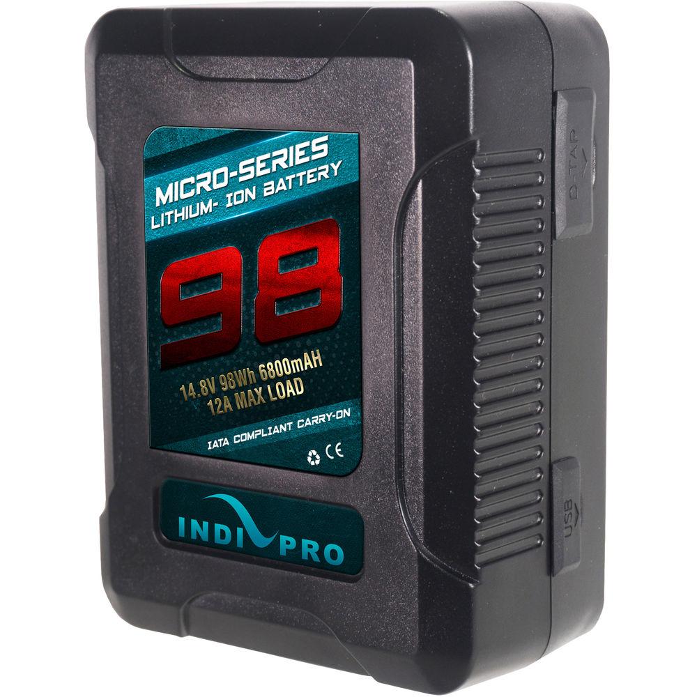 IndiPRO Tools Micro-Series 98Wh V-Mount Battery Kit for Sony PXW-FS7 Camera