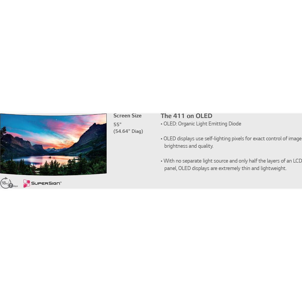 LG 55EF5C 55" Open-Frame Full HD OLED Signage Display