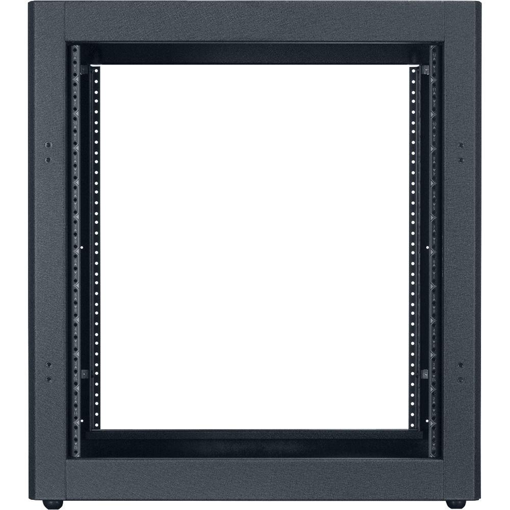 Lowell Manufacturing Rack-Desktop-12U, 18" Deep, Front Rear Rails