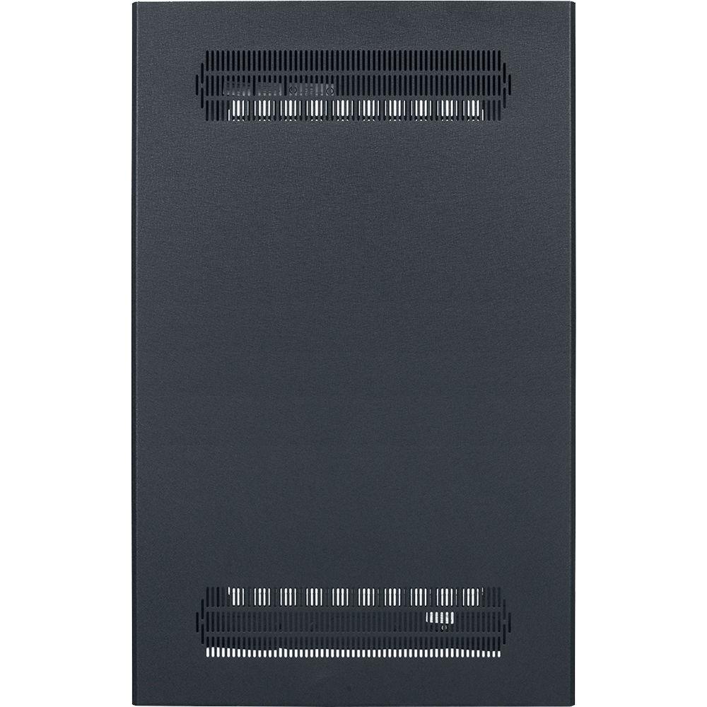 Lowell Manufacturing Rack-Enclosed-21U, 27" Deep, 1-Pair Adustable Rails, Rear Door