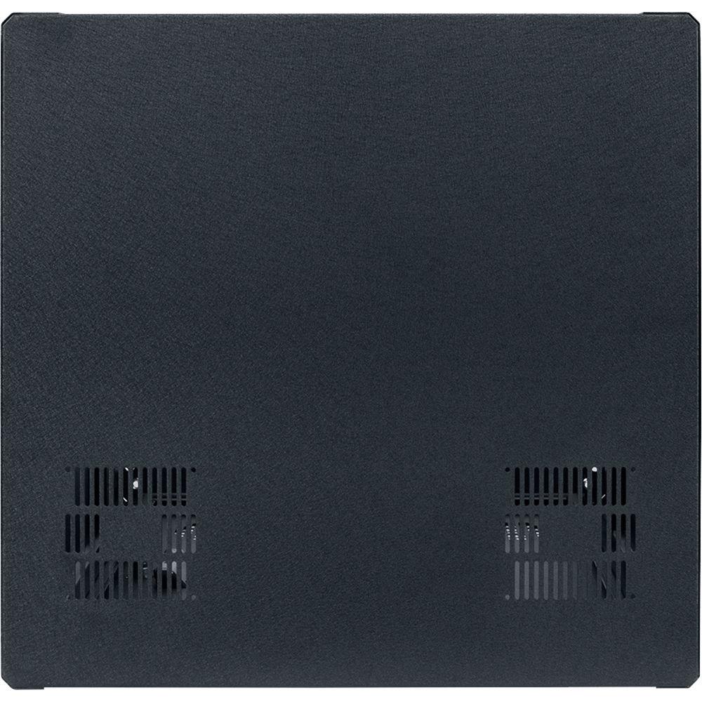 Lowell Manufacturing Rack-Enclosed-24U, 22" Deep, 1-Pair Adustable Rails, Rear Door