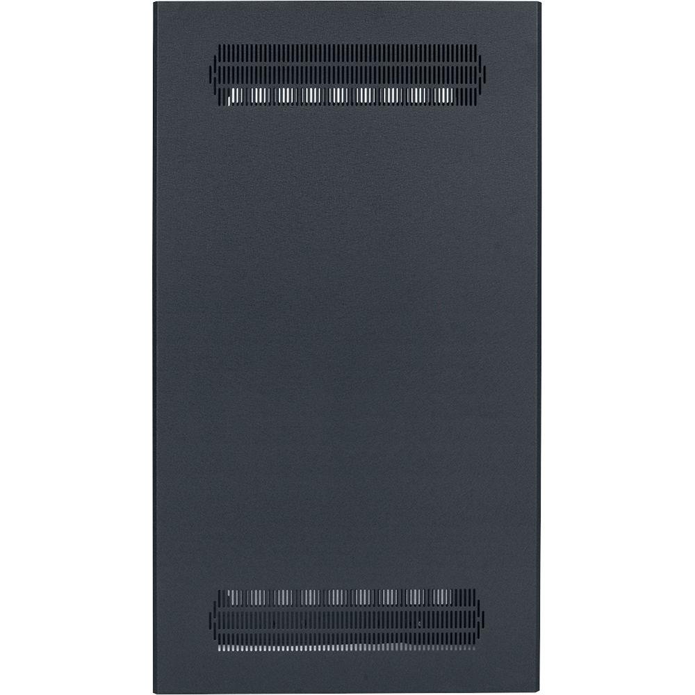 Lowell Manufacturing Rack-Enclosed-24U, 27" Deep, 1-Pair Adustable Rails, Rear Door