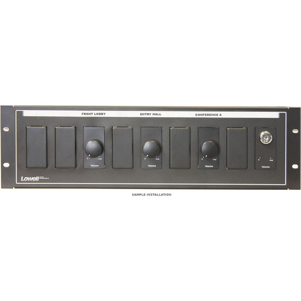 Lowell Manufacturing Rack Panel-Decorator-3U, Mounts 9 Devices, 16GA Flanged Steel