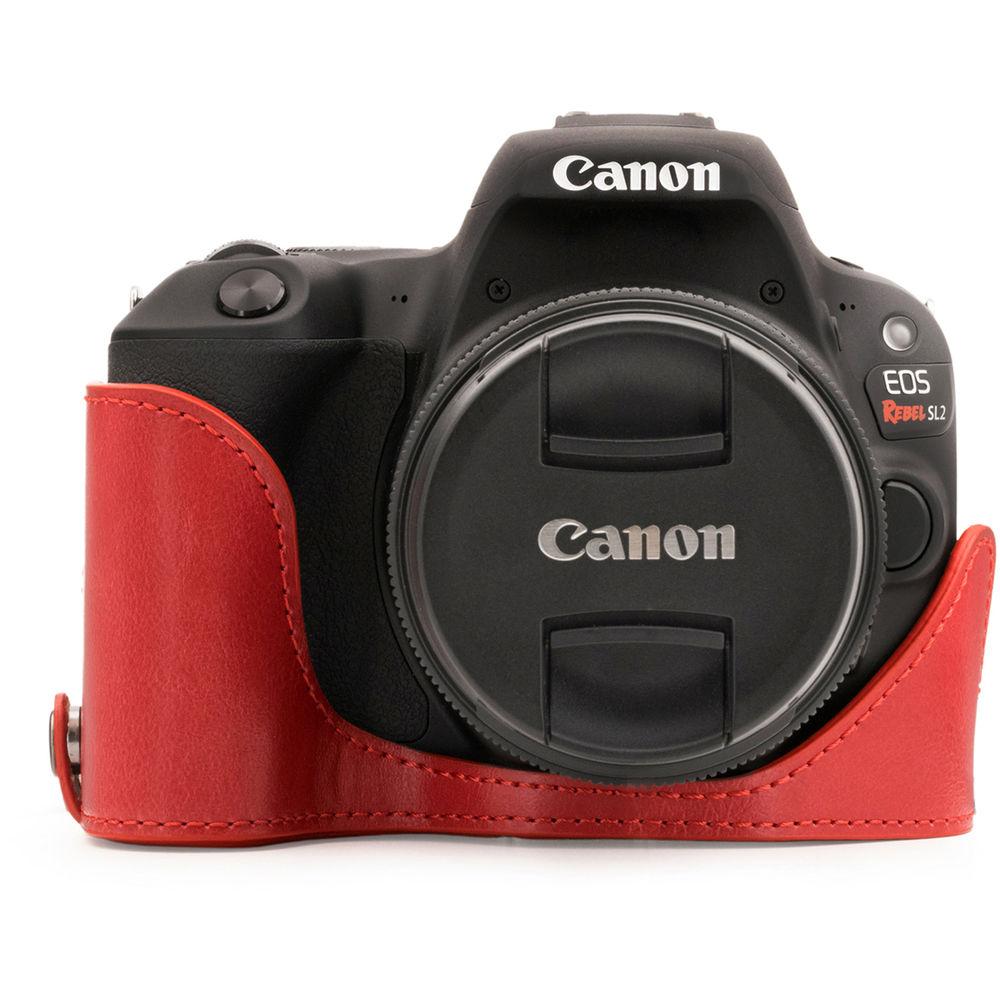 MegaGear Ever Ready Half Case and Strap for Canon EOS Rebel SL2, EOS 200D, Kiss X9