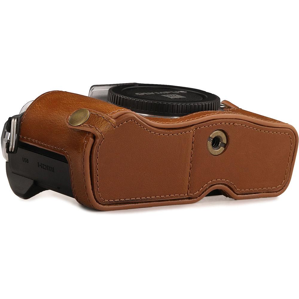 MegaGear Ever Ready Half Case and Strap for Olympus OM-D E-M10 Mark III