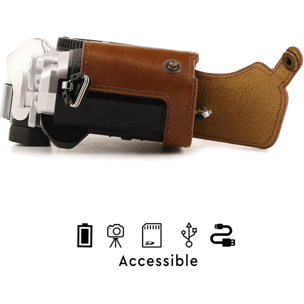 MegaGear Ever Ready Half Case and Strap for Olympus OM-D E-M10 Mark III