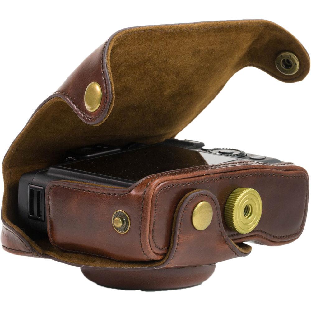 MegaGear Ever Ready Leather Camera Case and Strap for Nikon COOLPIX P7700 or P7800