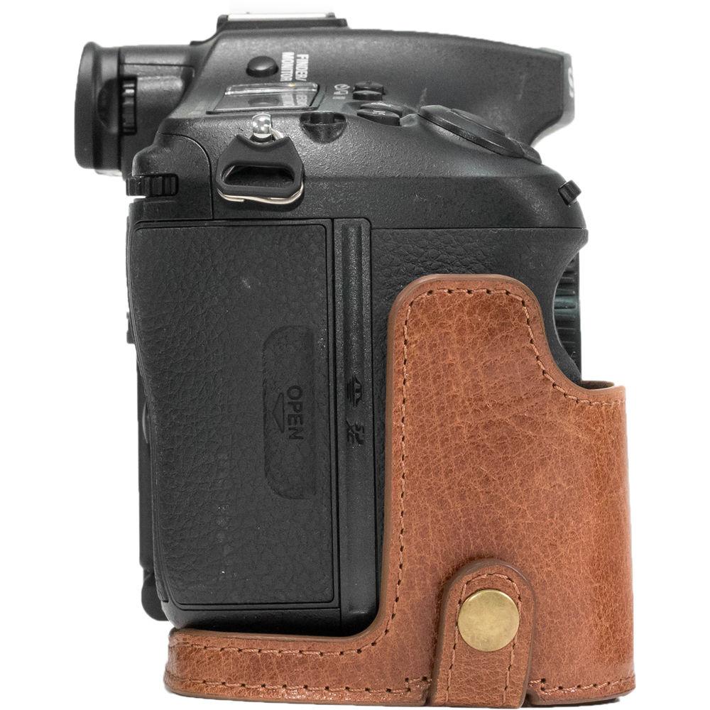 MegaGear Ever Ready Leather Half Case and Strap for Sony Alpha a99 II