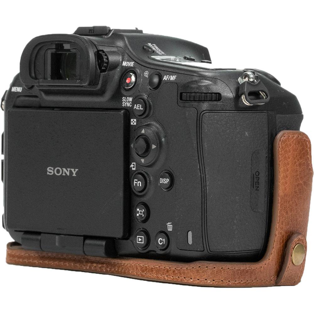 MegaGear Ever Ready Leather Half Case and Strap for Sony Alpha a99 II
