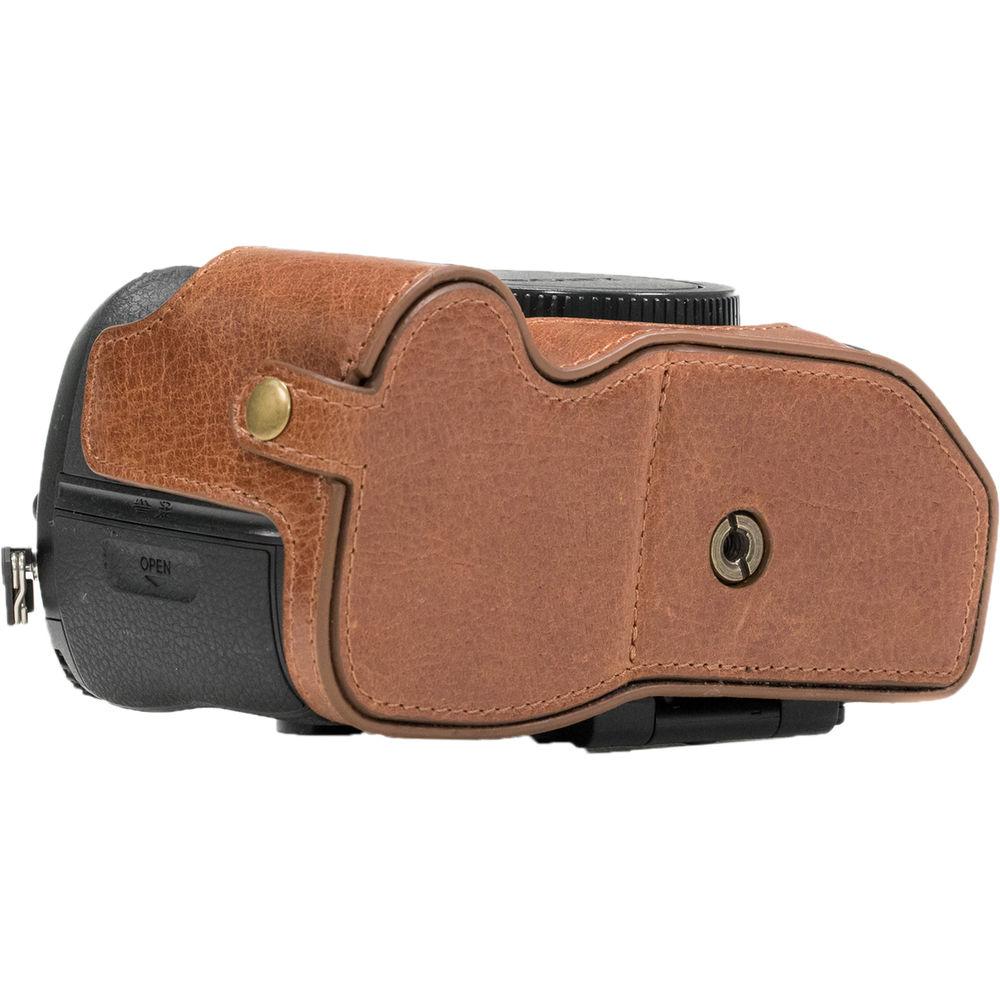MegaGear Ever Ready Leather Half Case and Strap for Sony Alpha a99 II