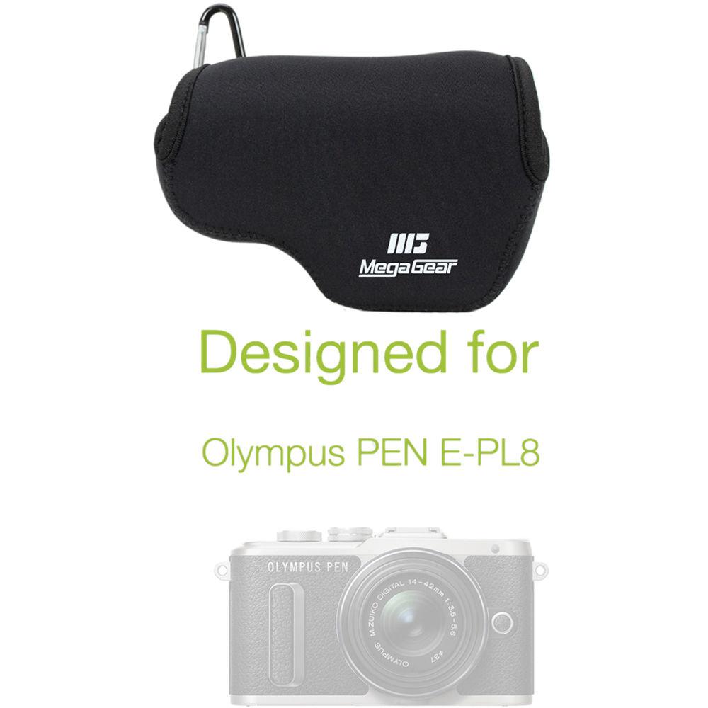 MegaGear MG1017 Ultra Light Neoprene Case with Carabiner for Olympus PEN E-PL8