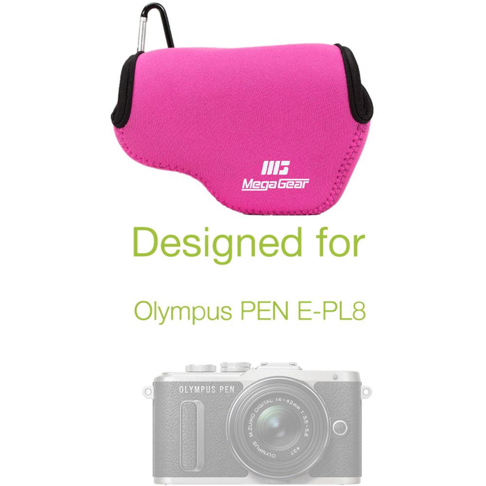 MegaGear MG1020 Ultra Light Neoprene Case with Carabiner for Olympus PEN E-PL8
