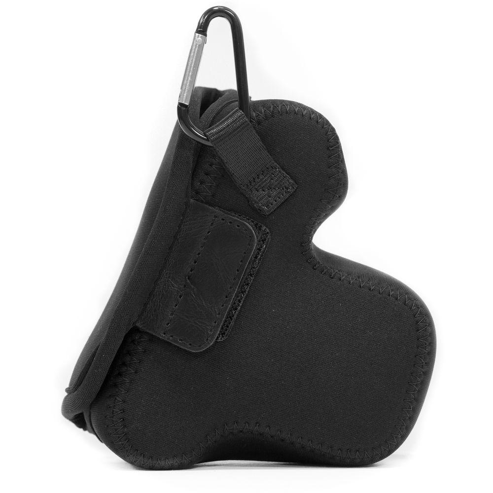 MegaGear Ultra-Light Neoprene Camera Case with Carabiner for Canon EOS M100 with 15-45mm