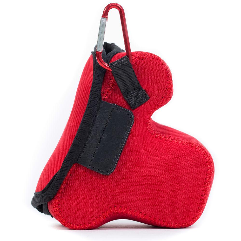 MegaGear Ultra-Light Neoprene Camera Case with Carabiner for Canon EOS M100 with 15-45mm