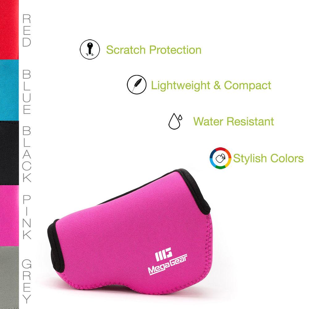 MegaGear Ultra-Light Neoprene Case for Panasonic Lumix DC-GX850, DC-GF9, DMC-GF8, or DMC-GF7 with 12-32mm