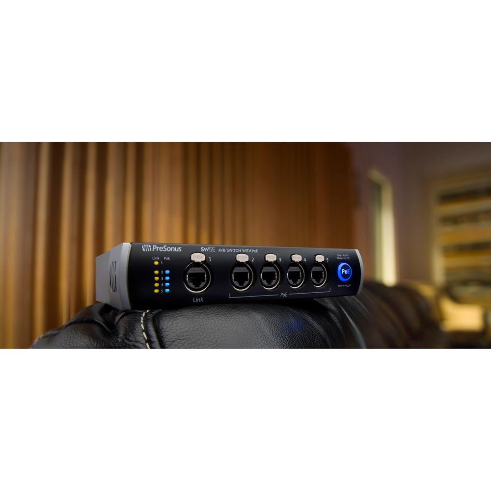 PreSonus SW5E 5-Port AVB Switch with PoE