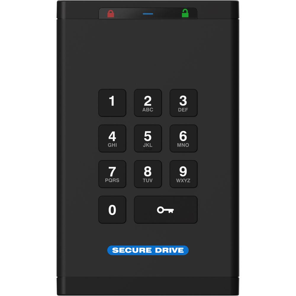 SecureData SecureDrive KP 2TB Encrypted HDD with Keypad Authentication
