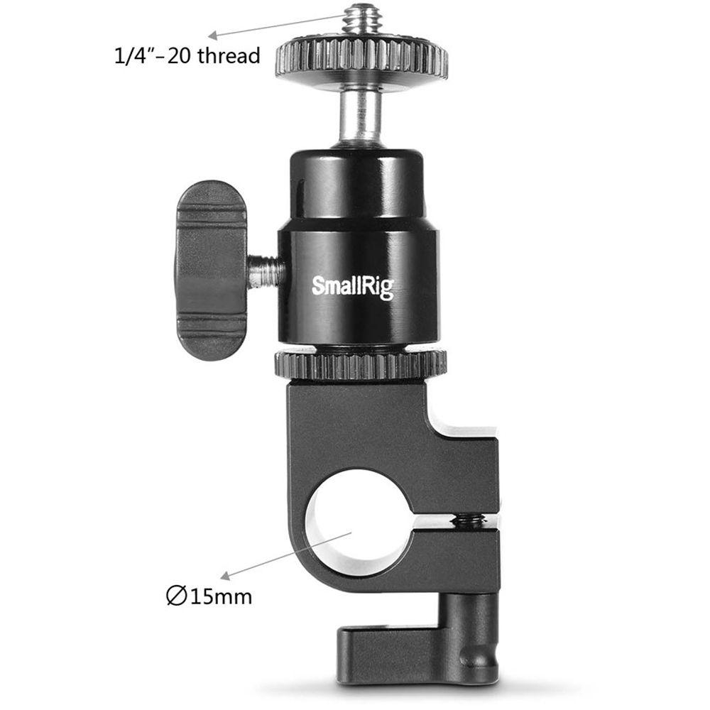 SmallRig Cold Shoe to 15mm Rod Clamp Adapter
