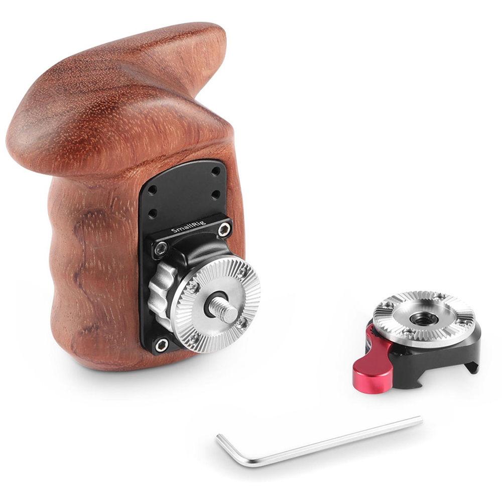 SmallRig Wooden Handgrip with NATO Clamp