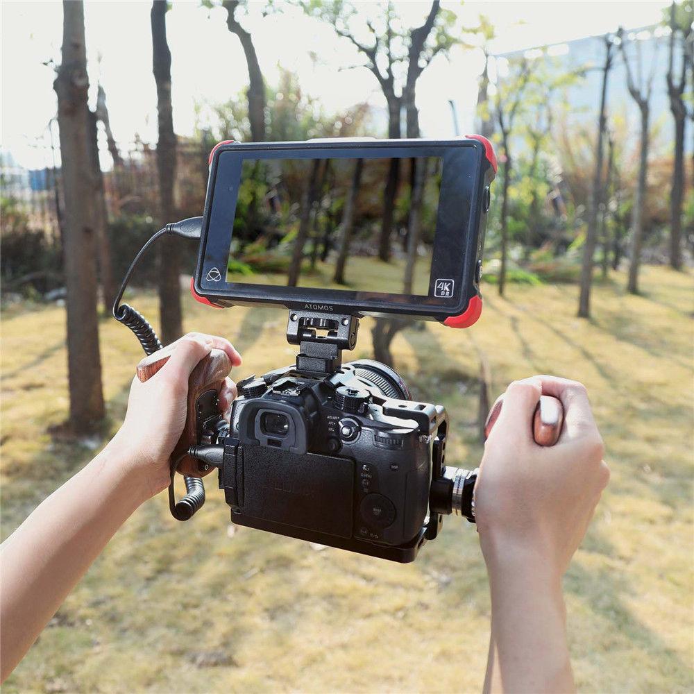 SmallRig Wooden Handgrip with NATO Clamp