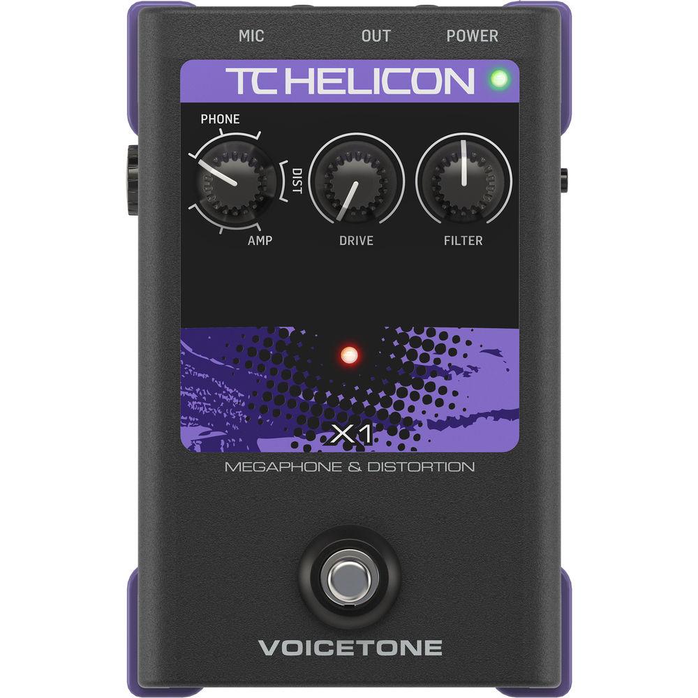 TC-Helicon VOICETONE X1 Megaphone and Distortion Pedal for Vocalists on Stage