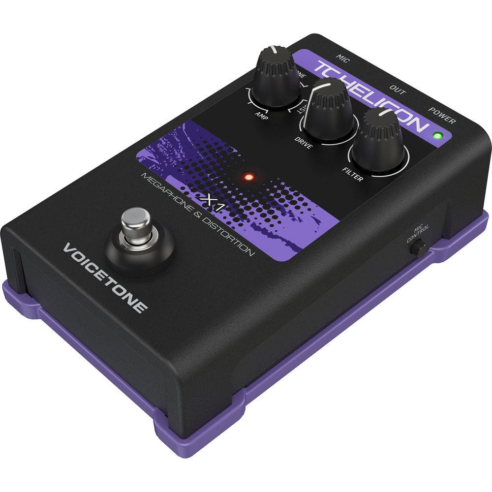 TC-Helicon VOICETONE X1 Megaphone and Distortion Pedal for Vocalists on Stage