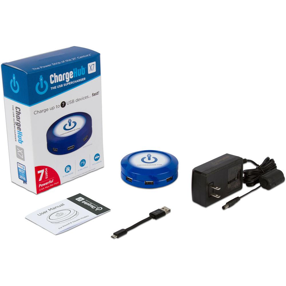ChargeHub X7 7-Port Round USB Charging Station
