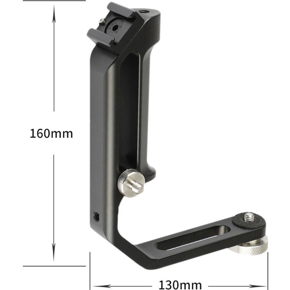 DigitalFoto Solution Limited Universal L Bracket Handle With Cold Shoe Mount For DJI Ronin-S Crane 2 Feiyu AK2000,4000 MOZA Air 2 Single Handle Gimbal