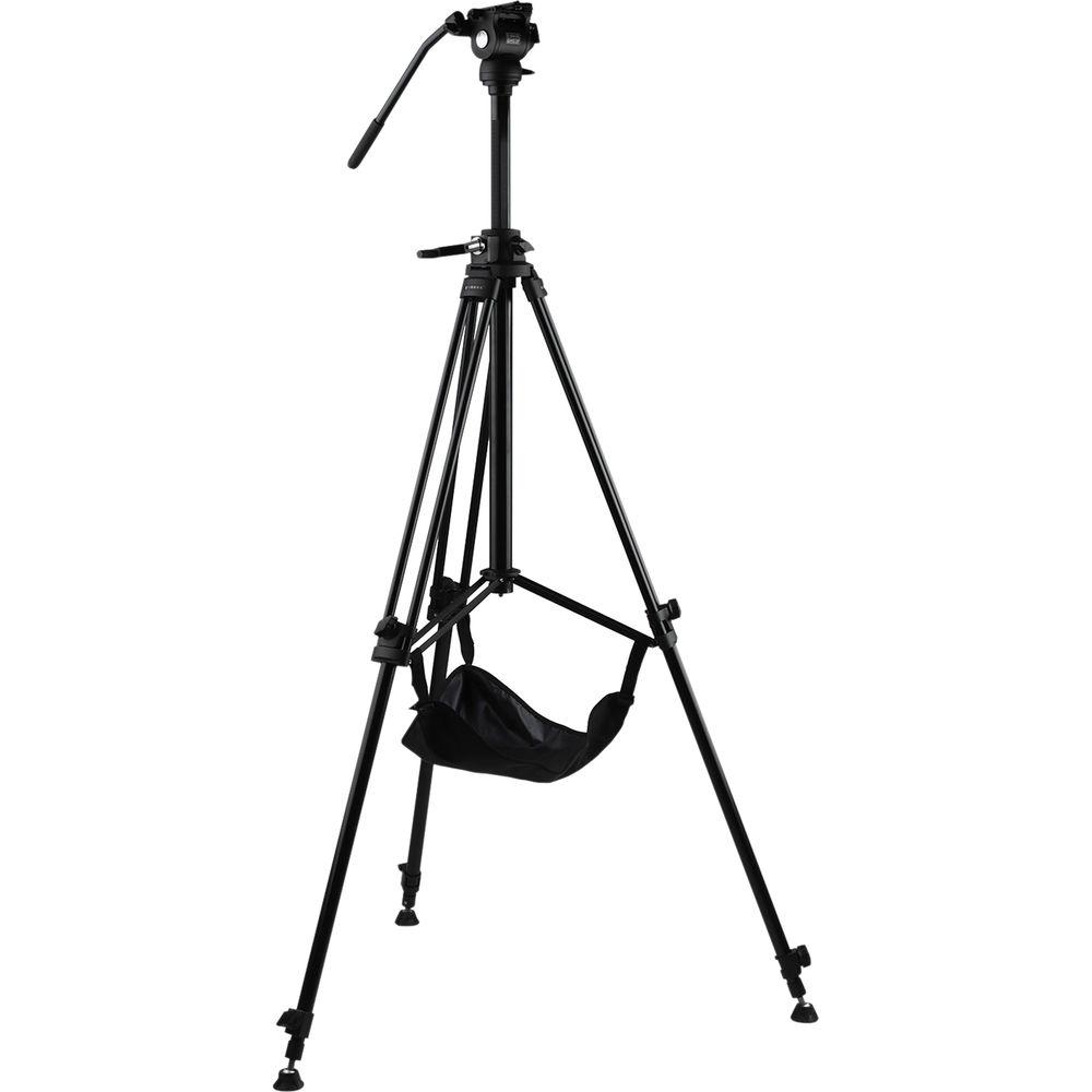 E-Image Studio Tripod with Geared Center Column and Fluid Head Kit