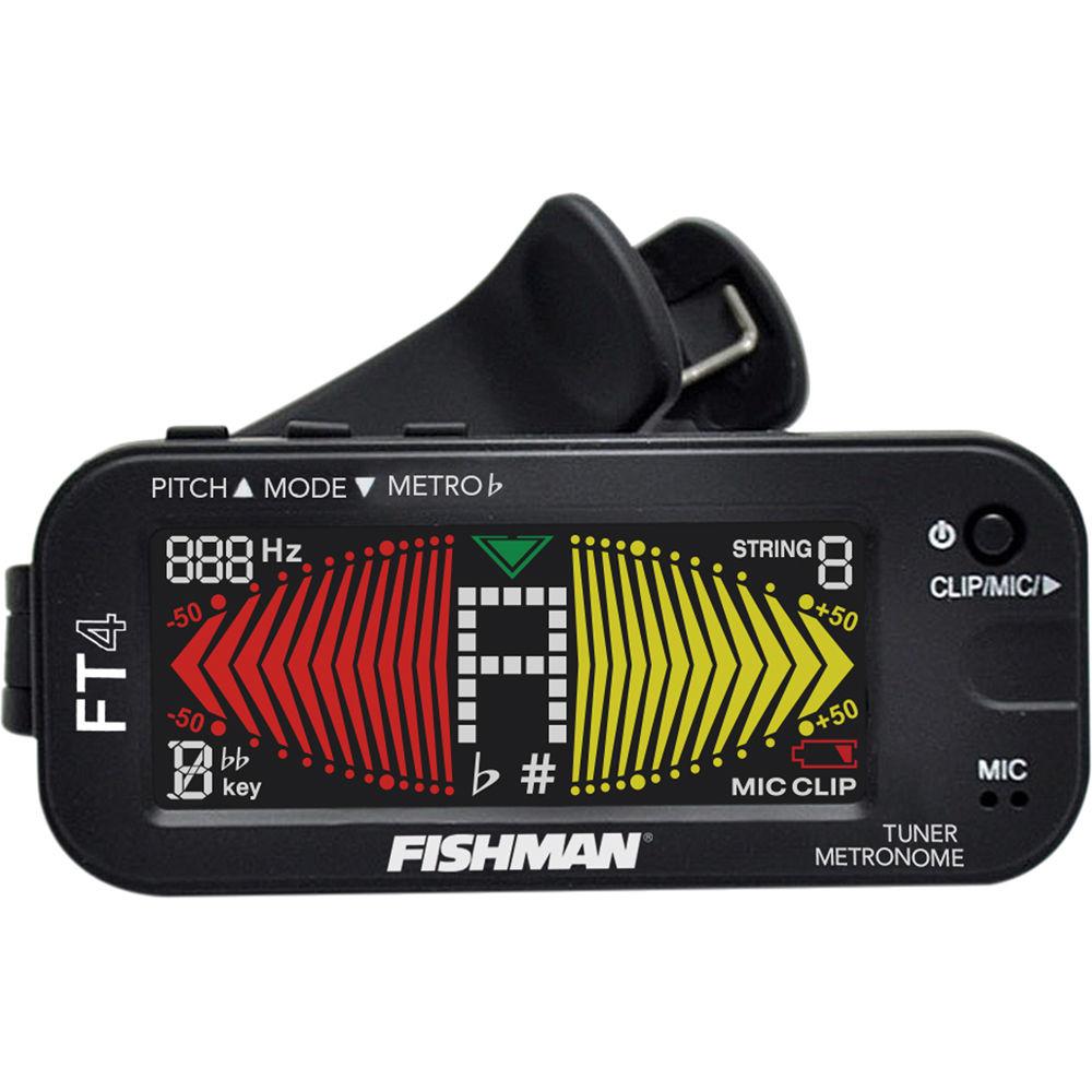 Fishman FT-4 Digital Headstock Tuner and Metronome with Color Display