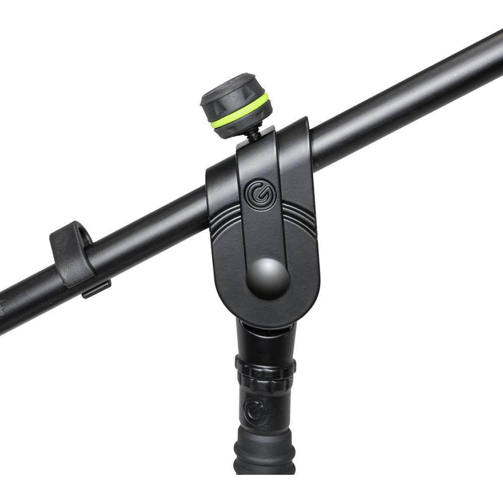 Gravity Stands Microphone Stand with Folding Tripod Base and 2-Point Adjustment Boom
