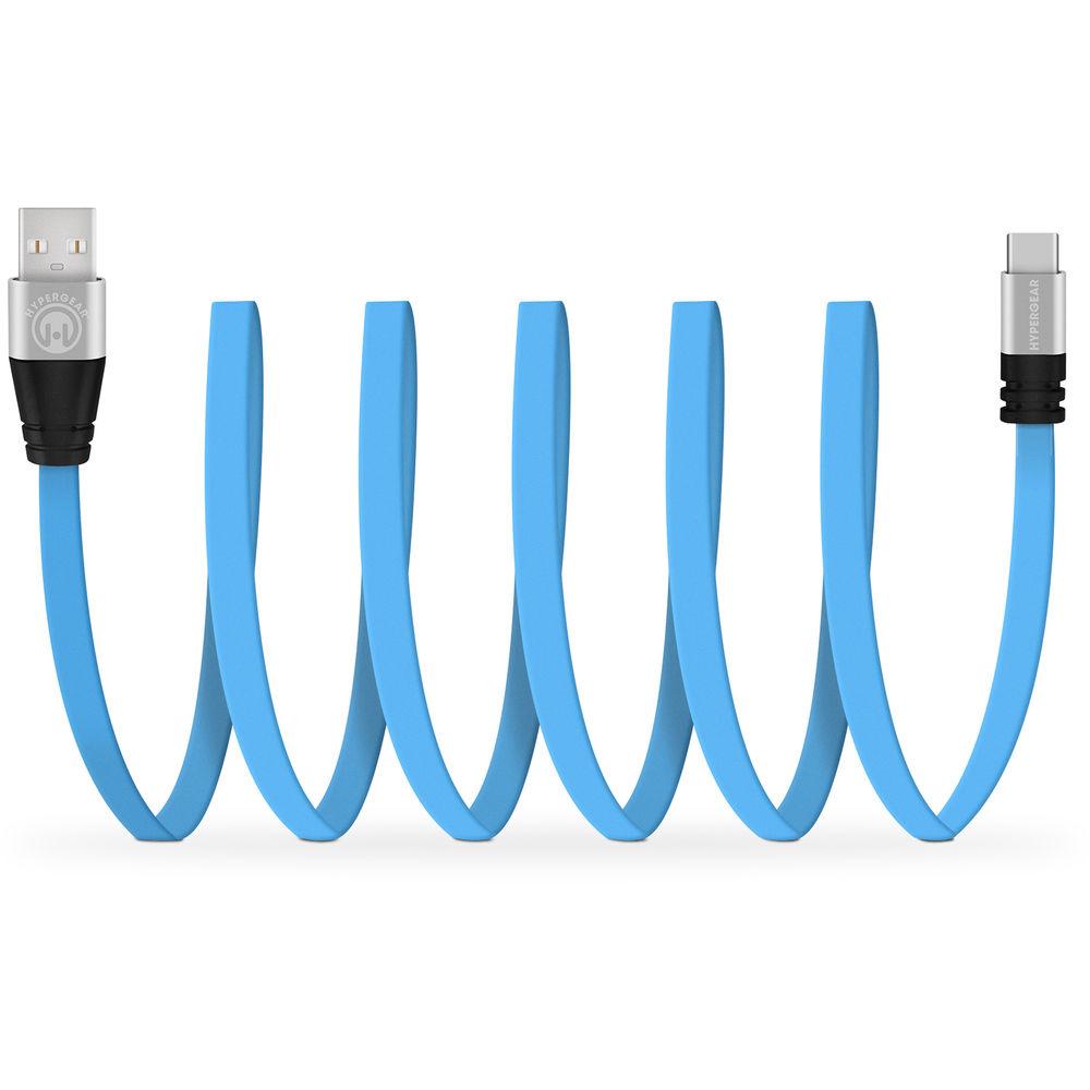HyperGear Flexi USB 2.0 Type-A to USB Type-C Charge & Sync Flat USB Cable