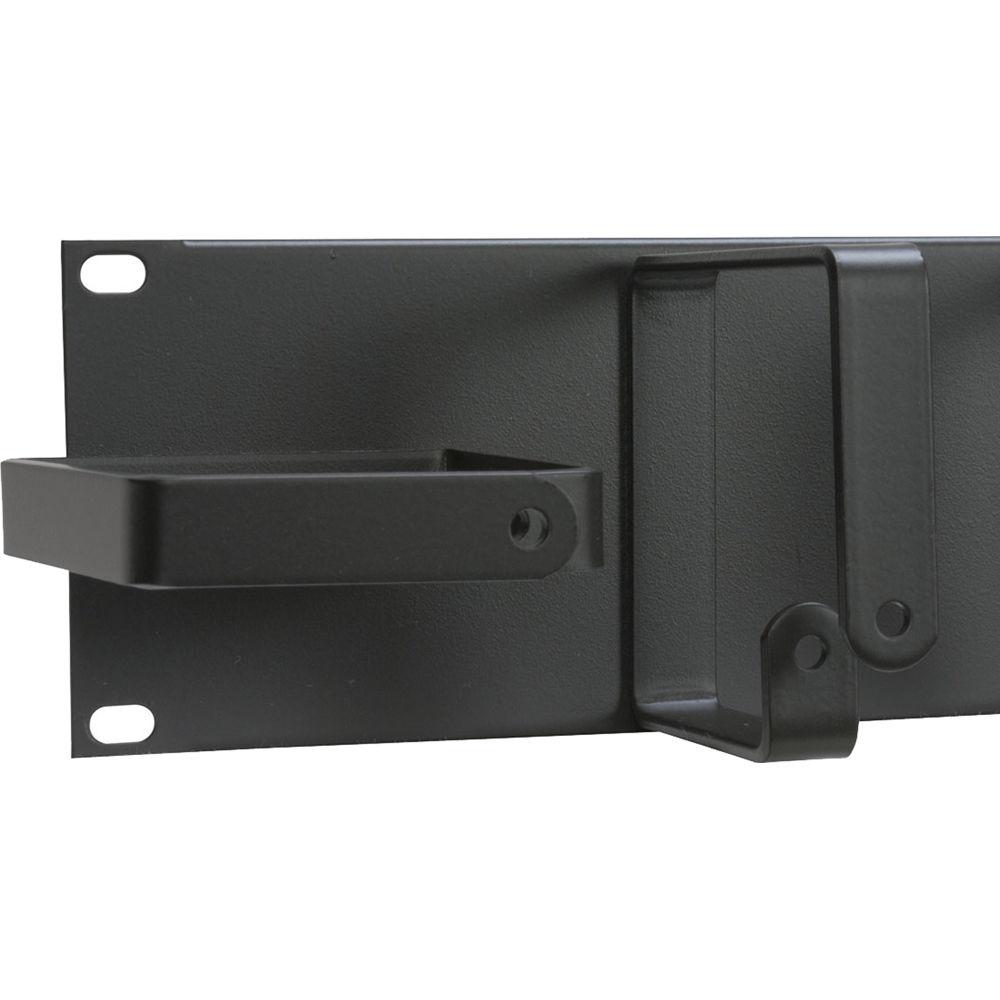 Lowell Manufacturing Cable Management Panel-1U, Horizontal Vertical D-Rings